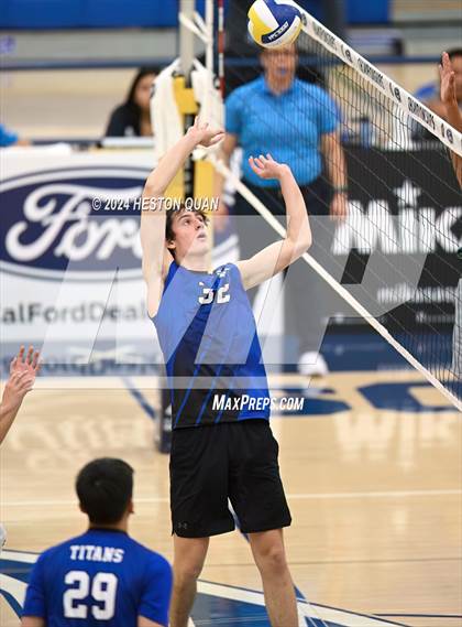 Thumbnail 1 in San Marino vs. Sage Hill (CIF-SS D5 Boys Volleyball Finals) photogallery.
