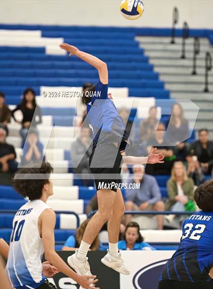 Thumbnail 1 in San Marino vs. Sage Hill (CIF-SS D5 Boys Volleyball Finals) photogallery.