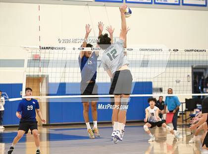 Thumbnail 1 in San Marino vs. Sage Hill (CIF-SS D5 Boys Volleyball Finals) photogallery.