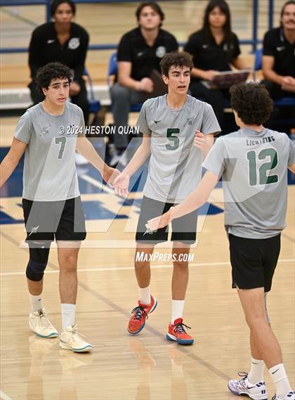 Thumbnail 1 in San Marino vs. Sage Hill (CIF-SS D5 Boys Volleyball Finals) photogallery.