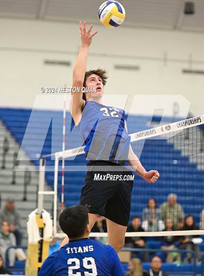 Thumbnail 1 in San Marino vs. Sage Hill (CIF-SS D5 Boys Volleyball Finals) photogallery.