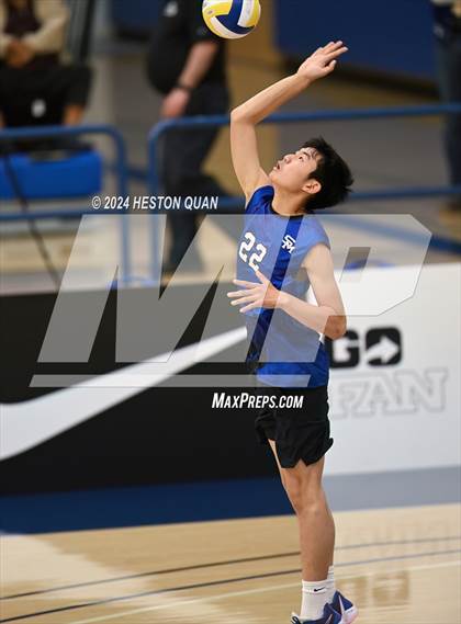 Thumbnail 3 in San Marino vs. Sage Hill (CIF-SS D5 Boys Volleyball Finals) photogallery.