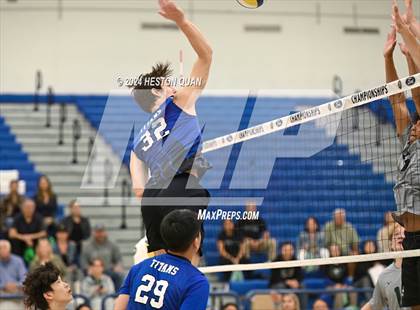 Thumbnail 3 in San Marino vs. Sage Hill (CIF-SS D5 Boys Volleyball Finals) photogallery.