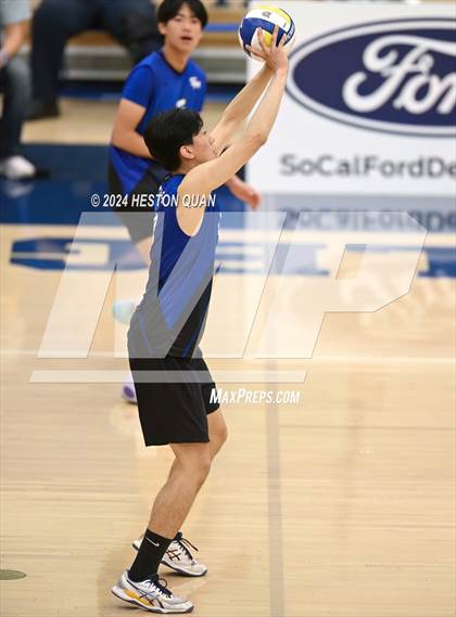 Thumbnail 2 in San Marino vs. Sage Hill (CIF-SS D5 Boys Volleyball Finals) photogallery.