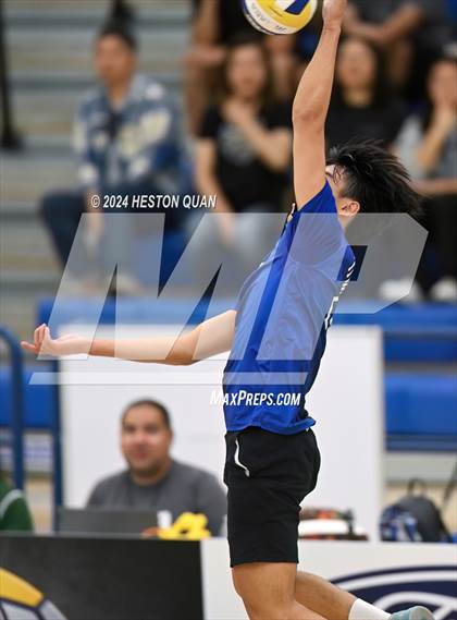 Thumbnail 2 in San Marino vs. Sage Hill (CIF-SS D5 Boys Volleyball Finals) photogallery.