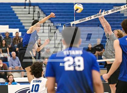 Thumbnail 2 in San Marino vs. Sage Hill (CIF-SS D5 Boys Volleyball Finals) photogallery.