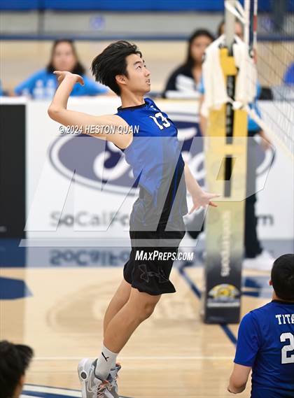 Thumbnail 2 in San Marino vs. Sage Hill (CIF-SS D5 Boys Volleyball Finals) photogallery.
