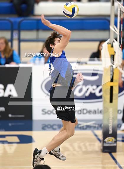 Thumbnail 3 in San Marino vs. Sage Hill (CIF-SS D5 Boys Volleyball Finals) photogallery.
