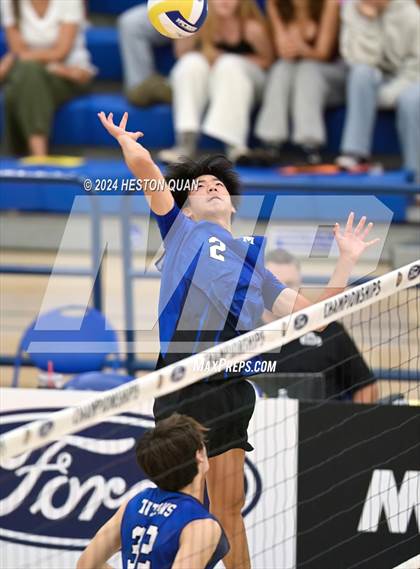 Thumbnail 2 in San Marino vs. Sage Hill (CIF-SS D5 Boys Volleyball Finals) photogallery.