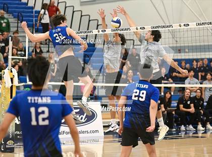 Thumbnail 3 in San Marino vs. Sage Hill (CIF-SS D5 Boys Volleyball Finals) photogallery.