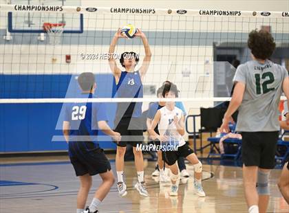 Thumbnail 3 in San Marino vs. Sage Hill (CIF-SS D5 Boys Volleyball Finals) photogallery.