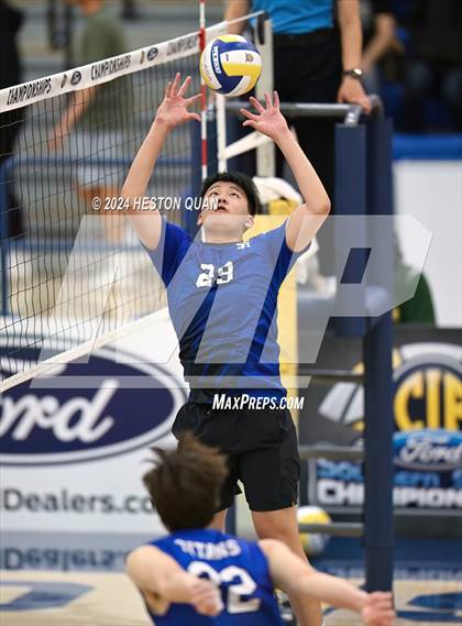 Thumbnail 1 in San Marino vs. Sage Hill (CIF-SS D5 Boys Volleyball Finals) photogallery.