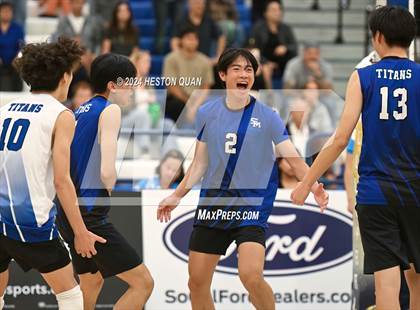 Thumbnail 3 in San Marino vs. Sage Hill (CIF-SS D5 Boys Volleyball Finals) photogallery.