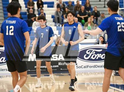 Thumbnail 2 in San Marino vs. Sage Hill (CIF-SS D5 Boys Volleyball Finals) photogallery.