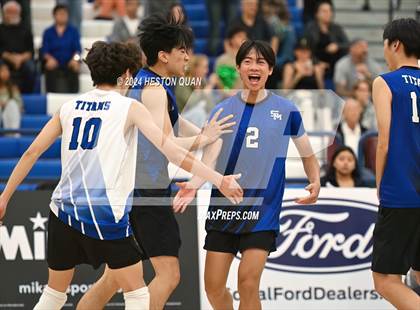 Thumbnail 1 in San Marino vs. Sage Hill (CIF-SS D5 Boys Volleyball Finals) photogallery.