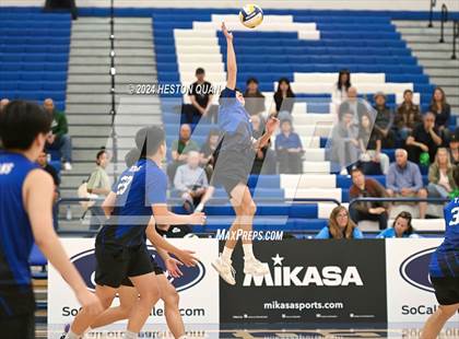 Thumbnail 3 in San Marino vs. Sage Hill (CIF-SS D5 Boys Volleyball Finals) photogallery.