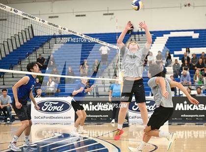 Thumbnail 3 in San Marino vs. Sage Hill (CIF-SS D5 Boys Volleyball Finals) photogallery.