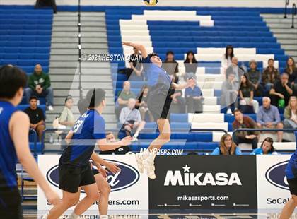 Thumbnail 2 in San Marino vs. Sage Hill (CIF-SS D5 Boys Volleyball Finals) photogallery.