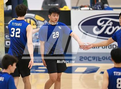 Thumbnail 3 in San Marino vs. Sage Hill (CIF-SS D5 Boys Volleyball Finals) photogallery.