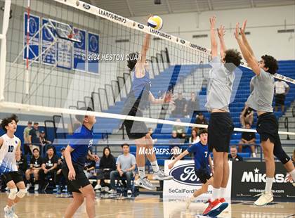 Thumbnail 1 in San Marino vs. Sage Hill (CIF-SS D5 Boys Volleyball Finals) photogallery.