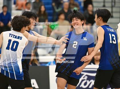 Thumbnail 3 in San Marino vs. Sage Hill (CIF-SS D5 Boys Volleyball Finals) photogallery.