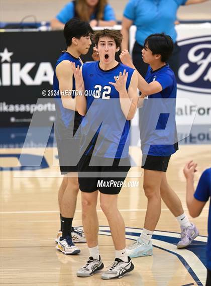 Thumbnail 1 in San Marino vs. Sage Hill (CIF-SS D5 Boys Volleyball Finals) photogallery.