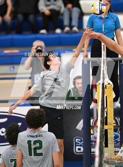 Thumbnail 3 in San Marino vs. Sage Hill (CIF-SS D5 Boys Volleyball Finals) photogallery.