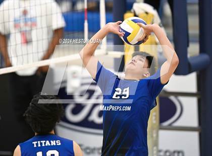 Thumbnail 2 in San Marino vs. Sage Hill (CIF-SS D5 Boys Volleyball Finals) photogallery.