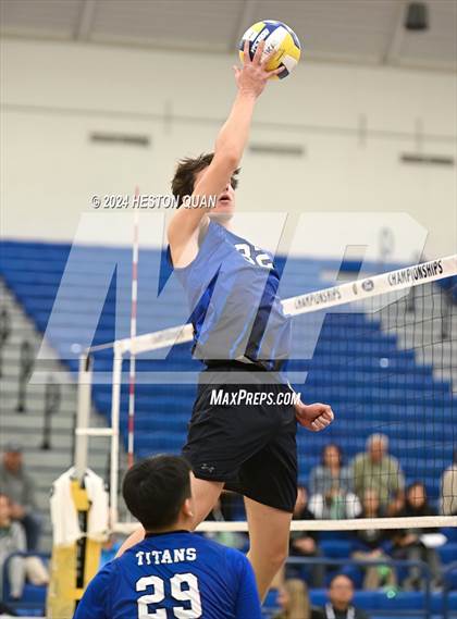 Thumbnail 2 in San Marino vs. Sage Hill (CIF-SS D5 Boys Volleyball Finals) photogallery.