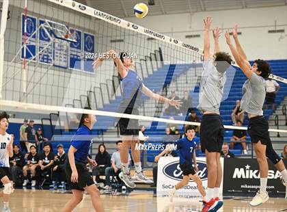 Thumbnail 3 in San Marino vs. Sage Hill (CIF-SS D5 Boys Volleyball Finals) photogallery.
