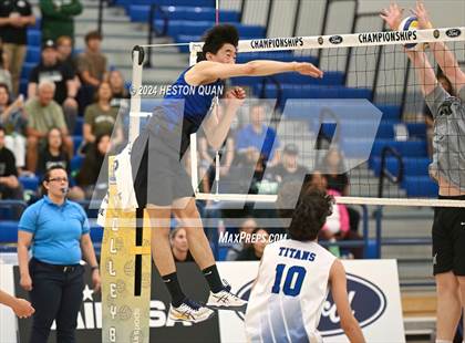 Thumbnail 2 in San Marino vs. Sage Hill (CIF-SS D5 Boys Volleyball Finals) photogallery.