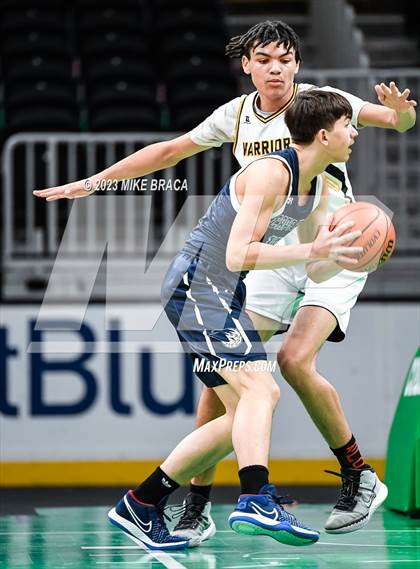 Thumbnail 2 in Nauset Regional vs Cape Cod Academy (Andrew James Lawson Foundation Invitational  at TD Garden) photogallery.
