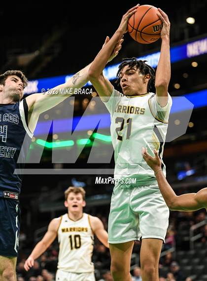 Thumbnail 1 in Nauset Regional vs Cape Cod Academy (Andrew James Lawson Foundation Invitational  at TD Garden) photogallery.