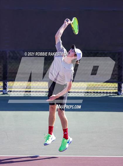 Thumbnail 1 in Lake Travis vs Memorial (UIL 6A Team Tennis Semifinal) photogallery.