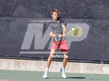 Thumbnail 3 in Lake Travis vs Memorial (UIL 6A Team Tennis Semifinal) photogallery.