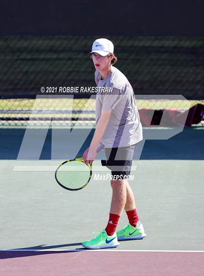 Thumbnail 1 in Lake Travis vs Memorial (UIL 6A Team Tennis Semifinal) photogallery.