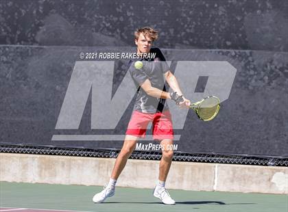 Thumbnail 2 in Lake Travis vs Memorial (UIL 6A Team Tennis Semifinal) photogallery.
