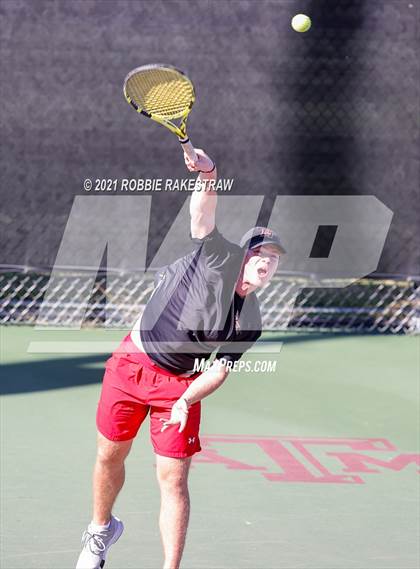 Thumbnail 2 in Lake Travis vs Memorial (UIL 6A Team Tennis Semifinal) photogallery.