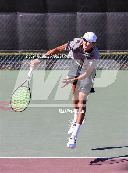 Thumbnail 1 in Lake Travis vs Memorial (UIL 6A Team Tennis Semifinal) photogallery.