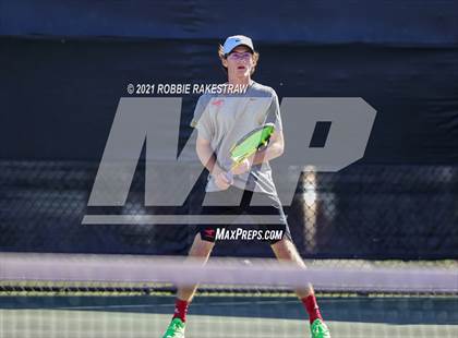Thumbnail 1 in Lake Travis vs Memorial (UIL 6A Team Tennis Semifinal) photogallery.