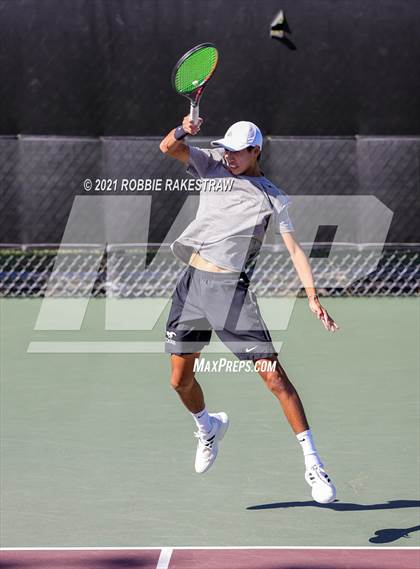 Thumbnail 1 in Lake Travis vs Memorial (UIL 6A Team Tennis Semifinal) photogallery.