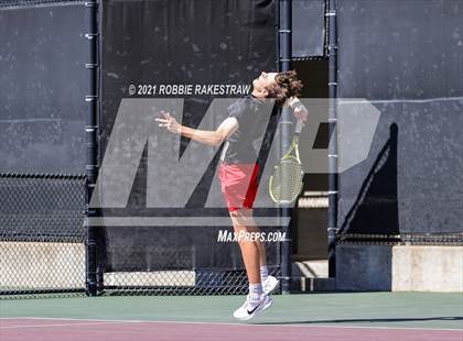 Thumbnail 2 in Lake Travis vs Memorial (UIL 6A Team Tennis Semifinal) photogallery.