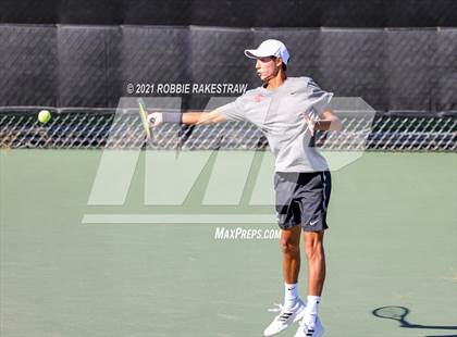 Thumbnail 3 in Lake Travis vs Memorial (UIL 6A Team Tennis Semifinal) photogallery.