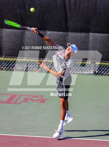 Thumbnail 3 in Lake Travis vs Memorial (UIL 6A Team Tennis Semifinal) photogallery.