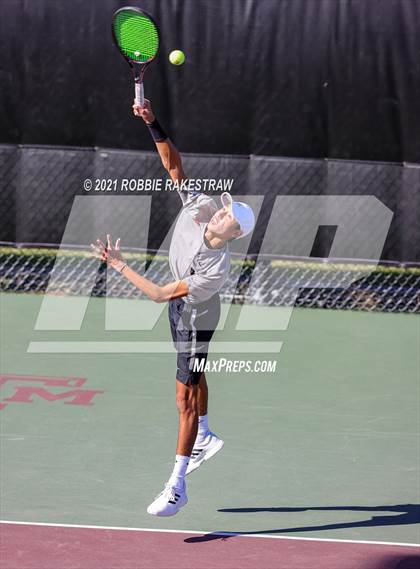 Thumbnail 2 in Lake Travis vs Memorial (UIL 6A Team Tennis Semifinal) photogallery.
