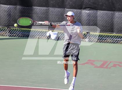 Thumbnail 1 in Lake Travis vs Memorial (UIL 6A Team Tennis Semifinal) photogallery.