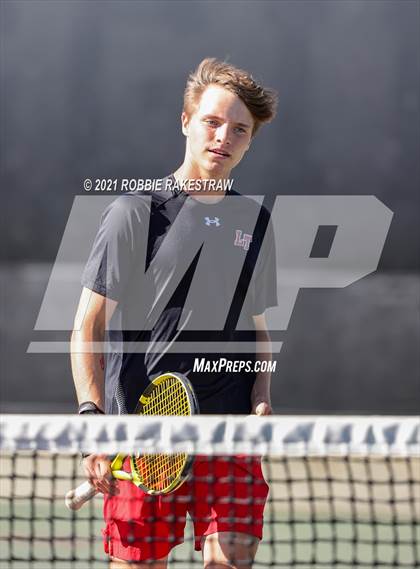 Thumbnail 2 in Lake Travis vs Memorial (UIL 6A Team Tennis Semifinal) photogallery.