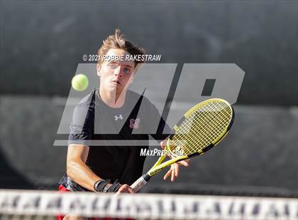 Thumbnail 2 in Lake Travis vs Memorial (UIL 6A Team Tennis Semifinal) photogallery.