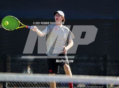 Thumbnail 1 in Lake Travis vs Memorial (UIL 6A Team Tennis Semifinal) photogallery.