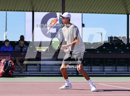 Thumbnail 3 in Lake Travis vs Memorial (UIL 6A Team Tennis Semifinal) photogallery.